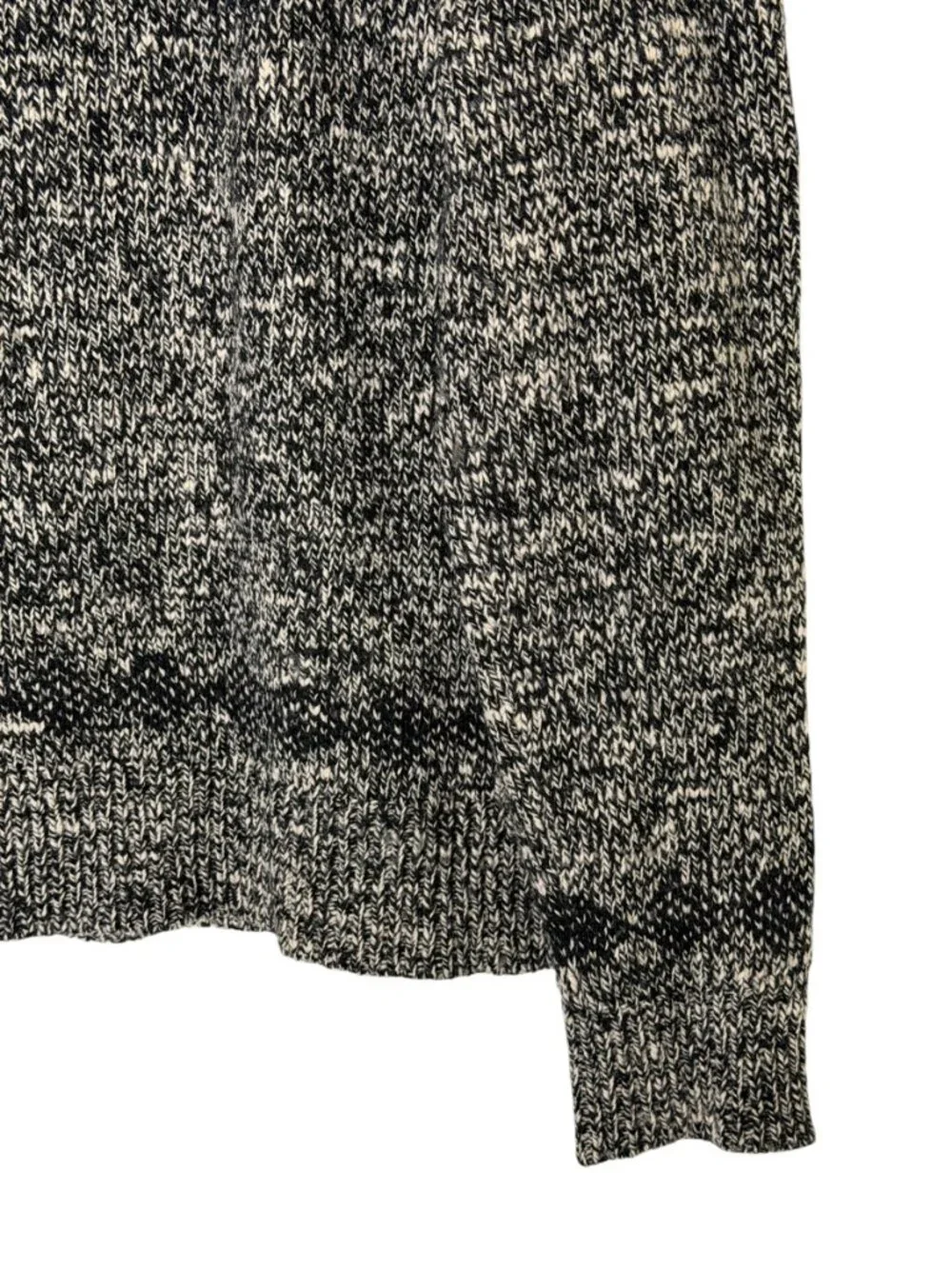 J Crew Wool Blend Crewneck Sweater Geometric Mens Gray Black M